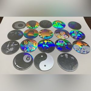 Holographic Milk Caps Pogs 90’s Toys